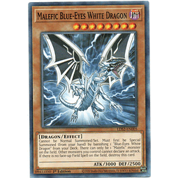 x3 Malefic Blue-Eyes White Dragon carta yugi LDS2-EN005