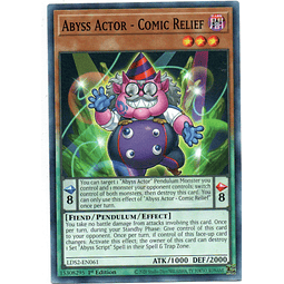 x3 Abyss Actor - Comic Relief carta yugi LDS2-EN061