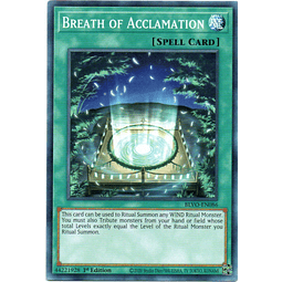 x3 Breath of Acclamation Carta yugi BLVO-EN086