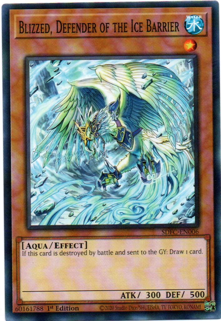Blizzed, Defender of the Ice Barrier Carta Yugioh SDFC-EN006