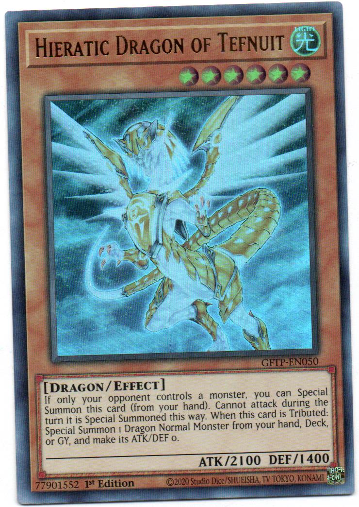 Hieratic Dragon of Tefnuit Carta yugi GFTP-EN050