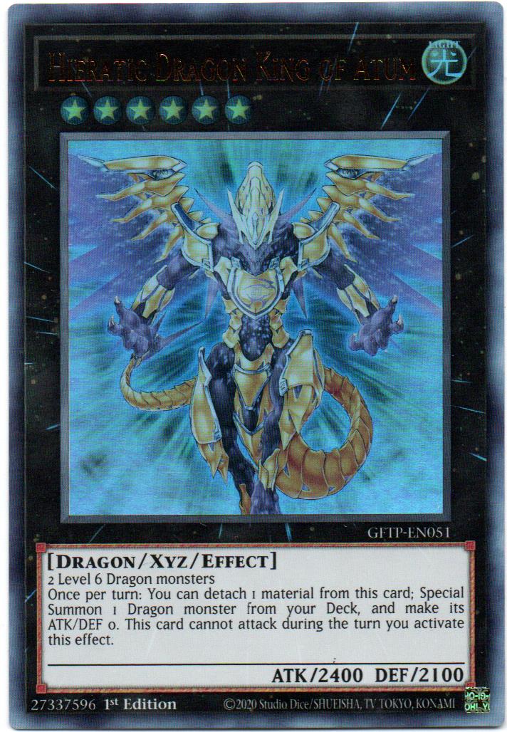 Hieratic Dragon King of Atum Carta yugi GFTP-EN051