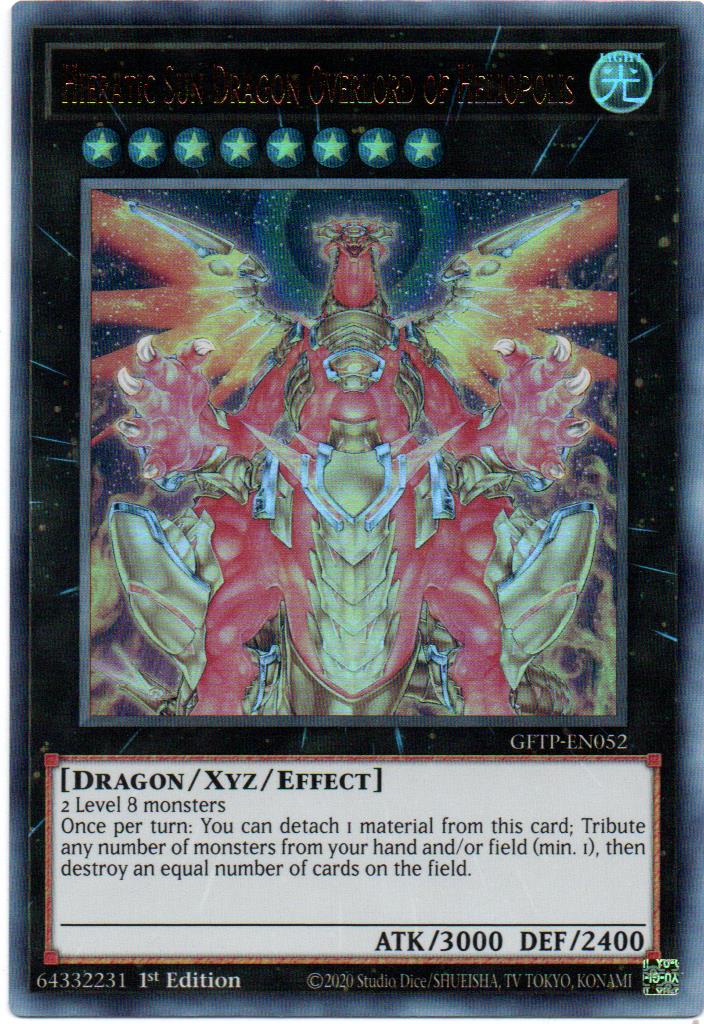 Hieratic Sun Dragon Overlord of Heliopolis Carta yugi GFTP-EN052