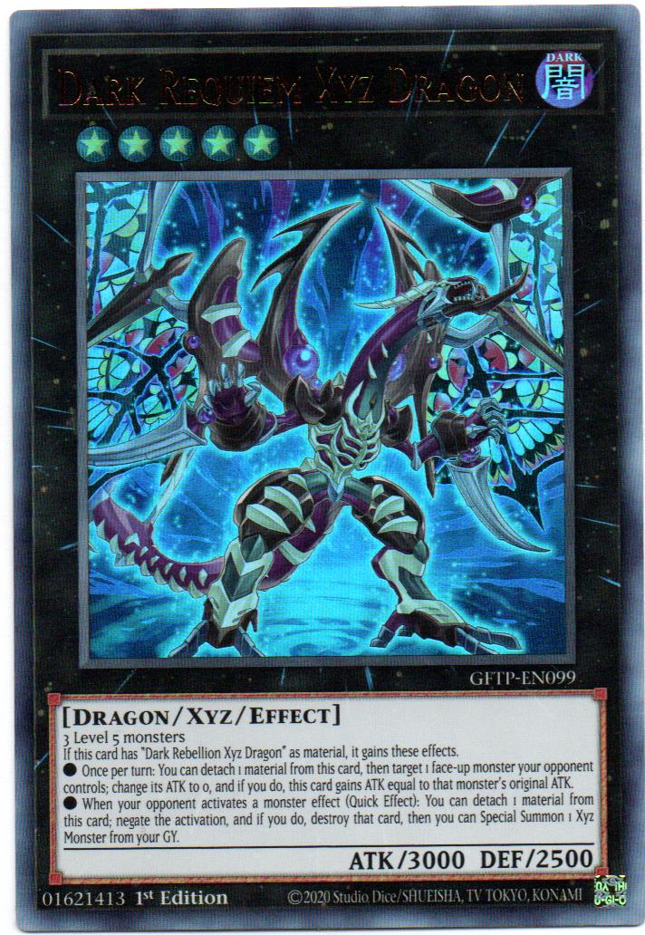 Dark Requiem Xyz Dragon Carta yugi GFTP-EN099