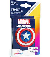 Micas Marvel Champions Art Sleeves Capitan America 66x91 mm