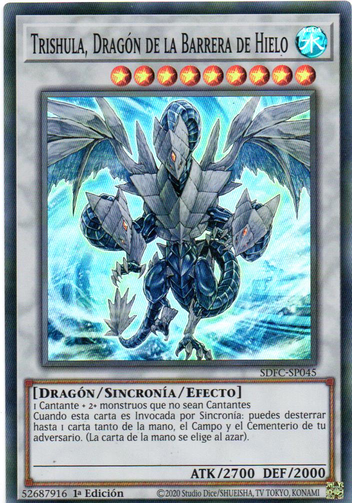 Trishula, Dragon of the Ice Barrier Carta Español Yugi SDFC-SP045