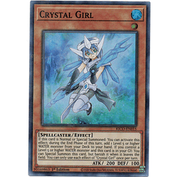 3x Crystal Girl carta yugi KICO-EN015 Super Rare