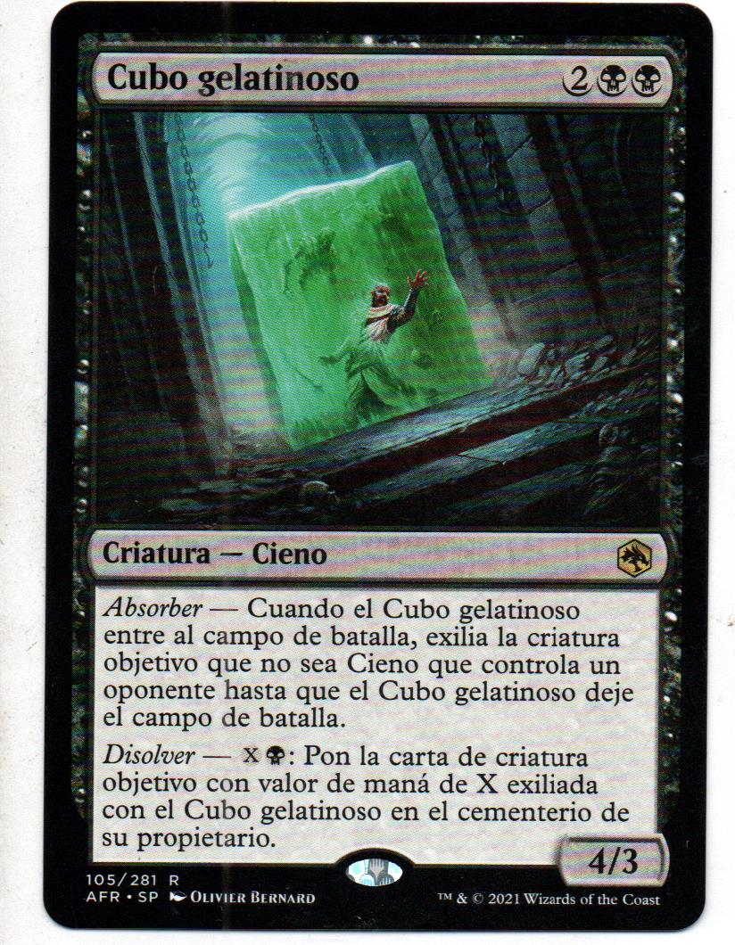 Gelatinous Cube carta magic Español AFR105