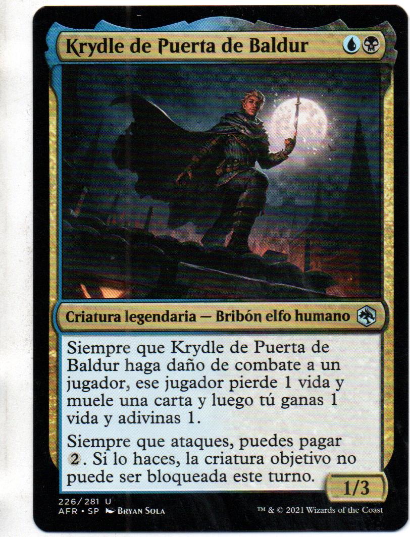 Krydle of Baldur's Gate carta magic Español AFR226