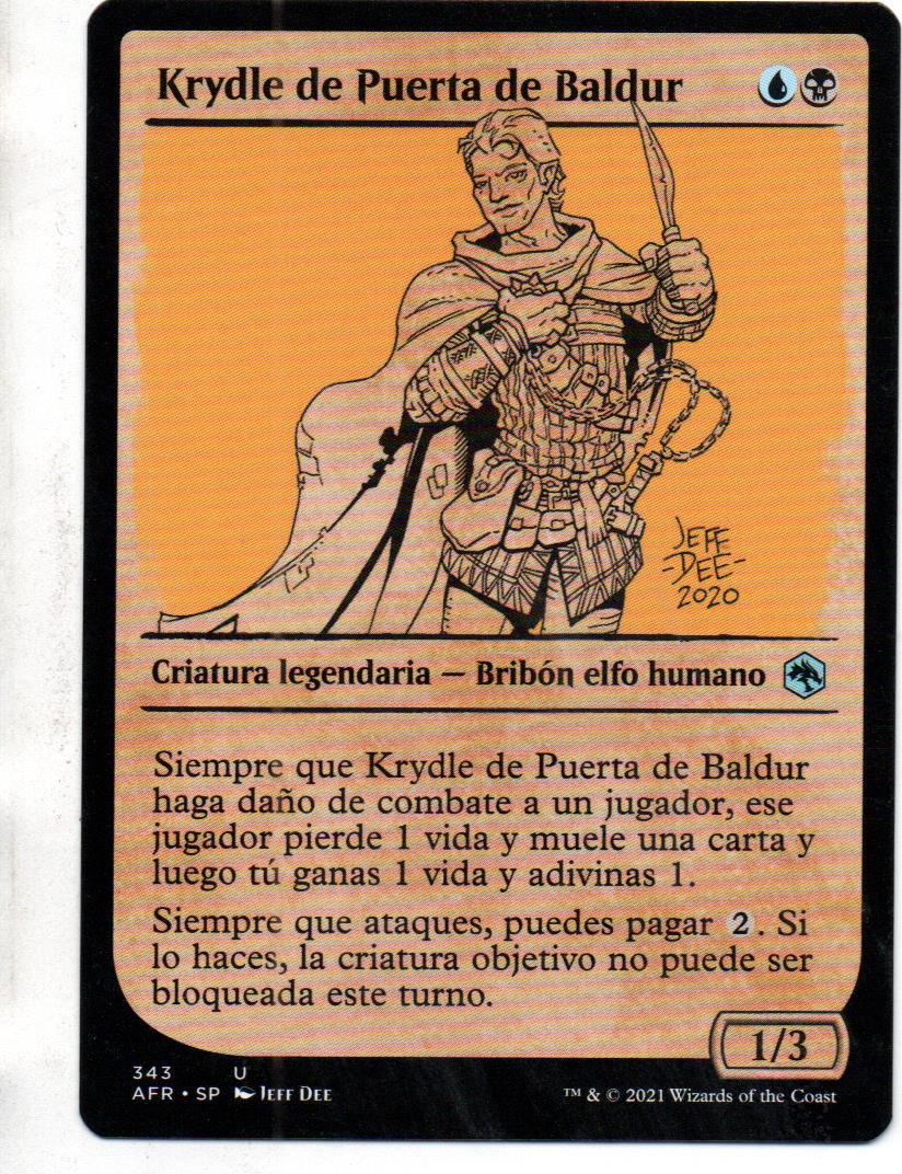 Krydle of Baldur's Gate carta magic Español AFR343