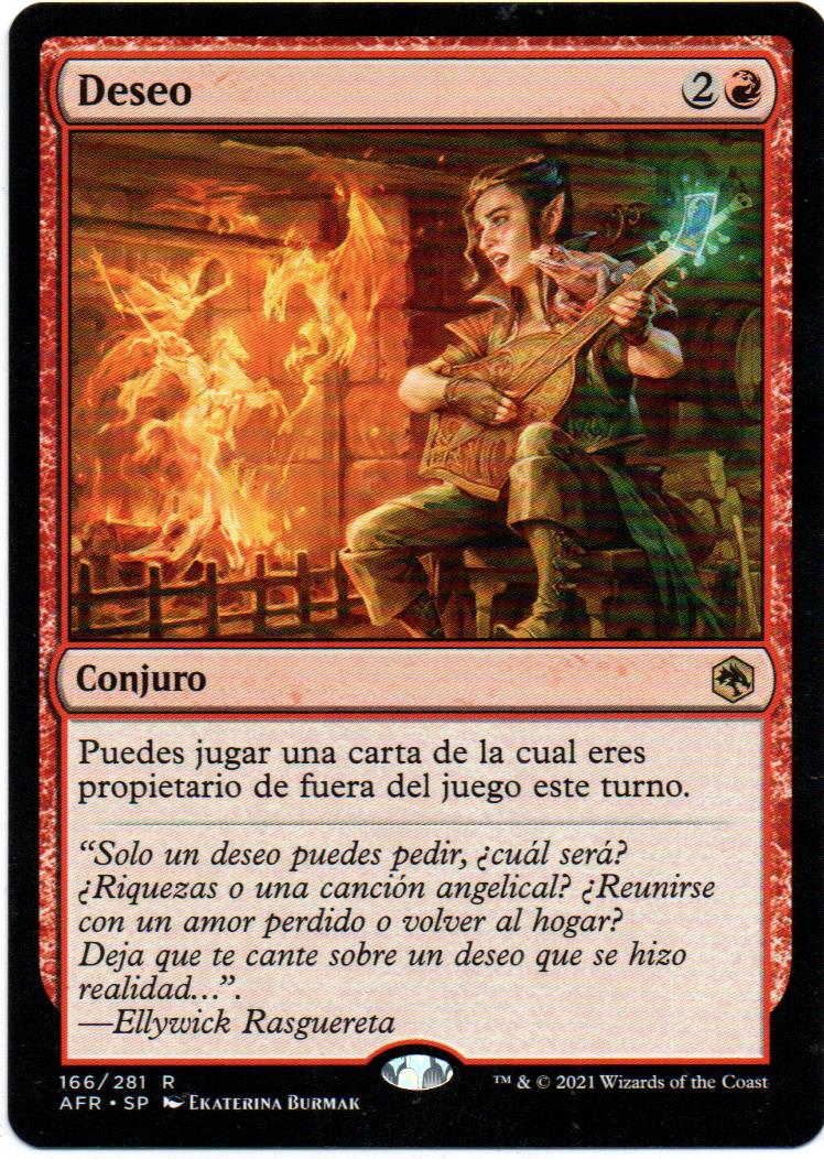 Wish carta magic Español AFR166