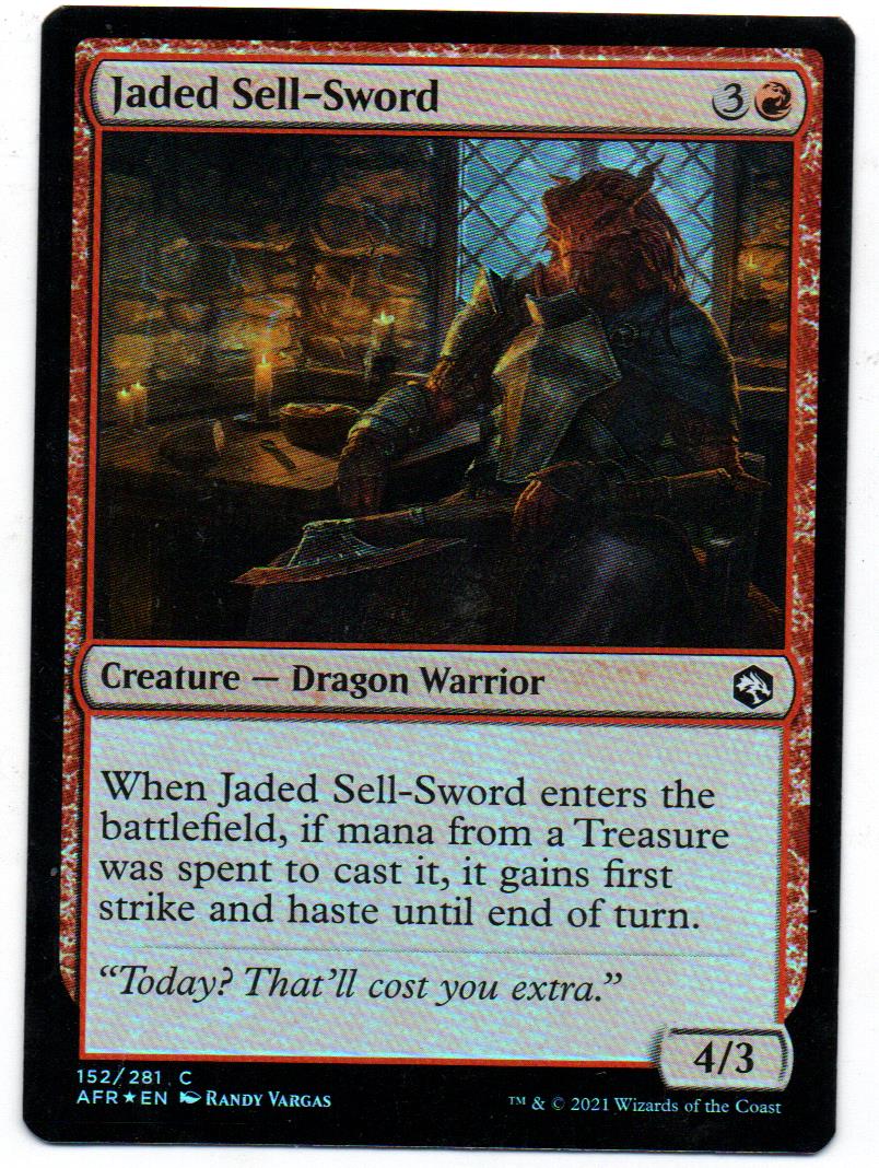 Jaded Sell-Sword Foil carta magic