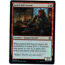Jaded Sell-Sword Foil carta magic