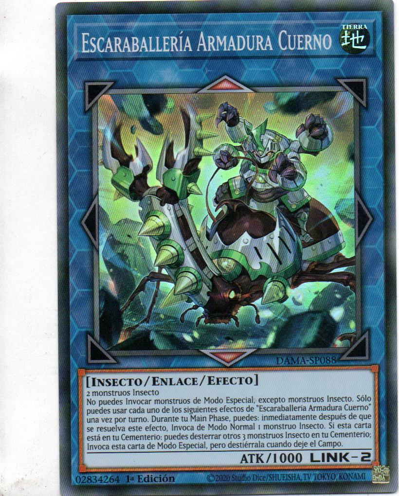 Beetrooper Armor Horn carta yugi DAMA-SP088