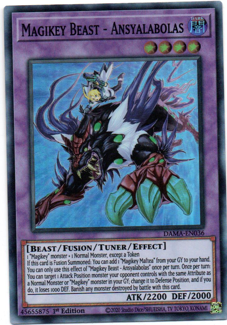 Magikey Beast - Ansyalabolas carta yugi DAMA-EN036