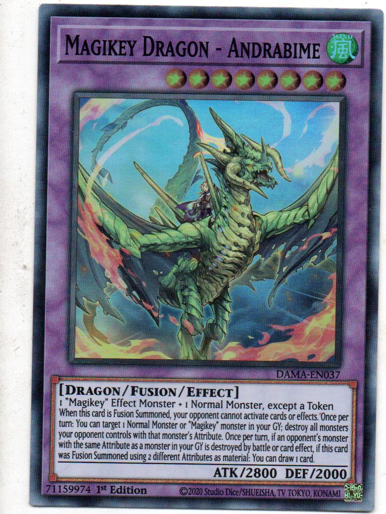 Magikey Dragon - Andrabime carta yugi DAMA-EN037