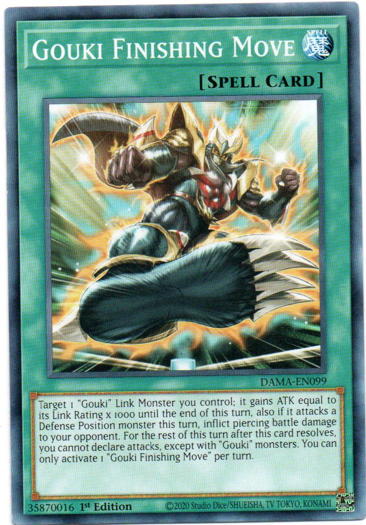 X3 Gouki Finishing Move carta yugi DAMA-EN099