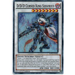 D/D/D Cursed King Siegfried carta yugi SDPD-EN042 Super Rare