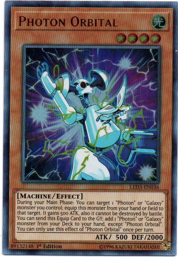 Photon Orbital Carta Yugi LED3-EN036 Ultra Rare