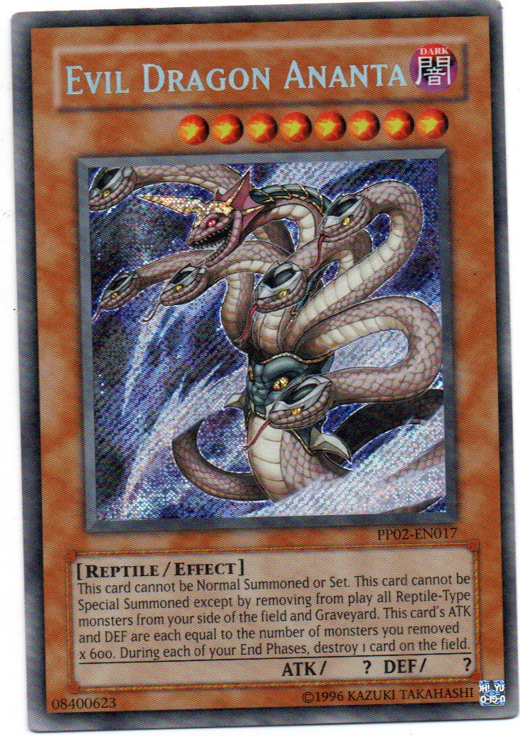 Evil Dragon Anata Carta Yugi PP02-EN017 Secret Rare