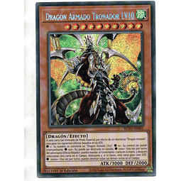 Armed Dragon Thunder LV10 (Español) carta yugi BLVO-SP001 Secret Rare