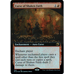 Curse of Shaken Faith Foil Magic tcg Foil Extended Art
