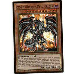 Red-Eyes Darkness Metal Dragon Carta yugi MGED-EN009 Premium Gold Rare