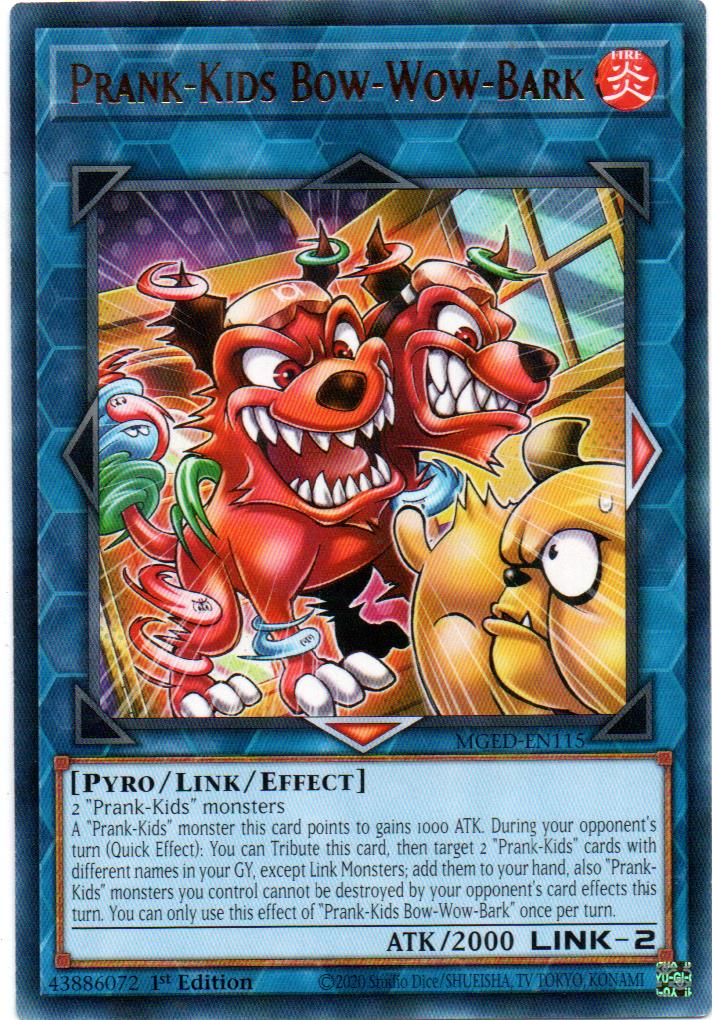 Prank-Kids Bow-Wow-Bark Carta yugi MGED-EN115 Rare