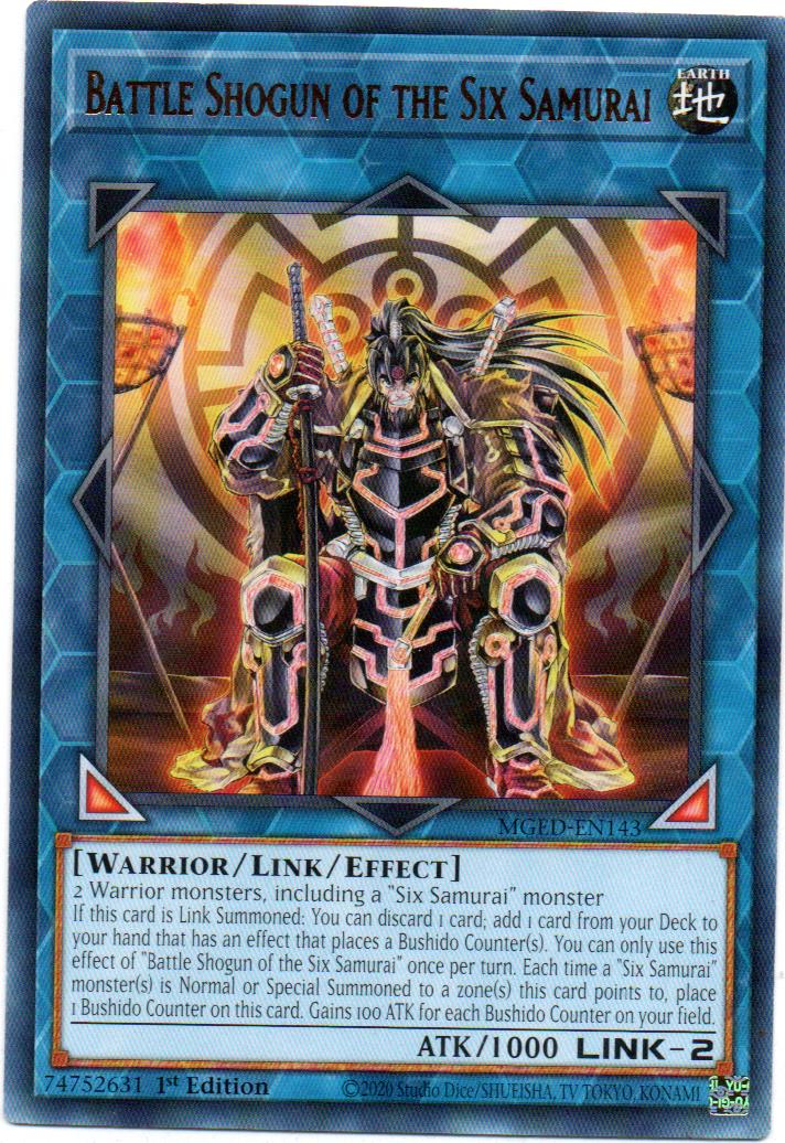 Battle Shogun of the Six Samurai Carta yugi MGED-EN143 Rare