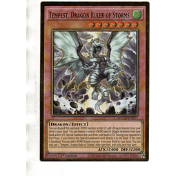 Tempest, Dragon Ruler of Storms Carta yugi MGED-EN011 Premium Gold Rare