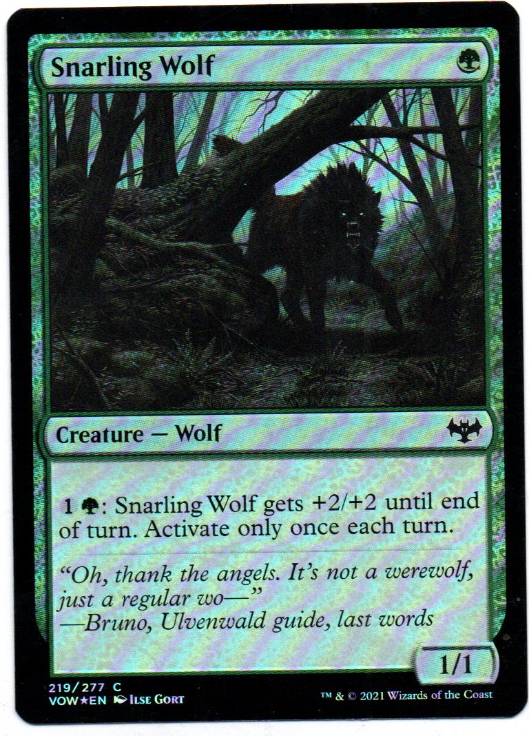 Snarling Wolf Magic vow 219/277 Foil