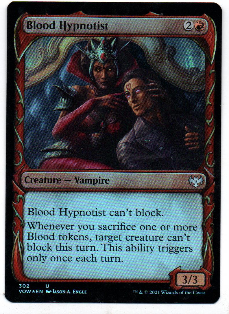 Blood Hypnotist Magic vow 302 Showcase foil