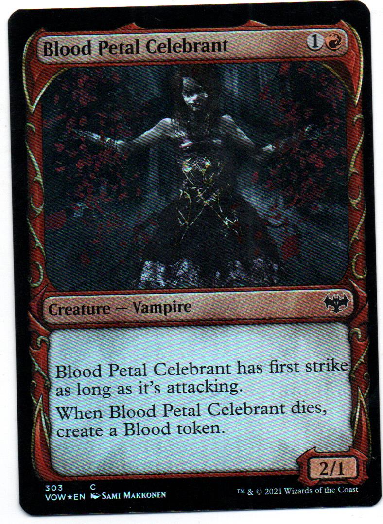 Blood Petal Celebrant Magic vow 303 Showcase foil