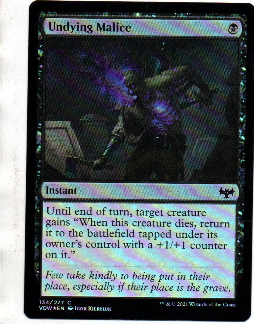 Undying Malice Magic vow 134/277 Foil