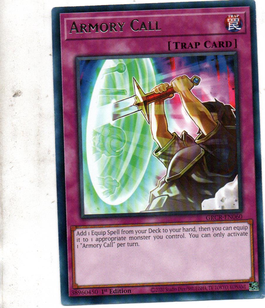 3x Armory Call carta yugi GRCR-EN060 Rare