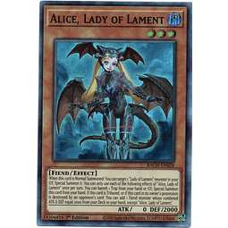 Alice, Lady of Lament cartas yugi BACH-EN028 Super Rare