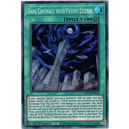 Dark Contract with Patent License cartas yugi BACH-EN056 Super Rare