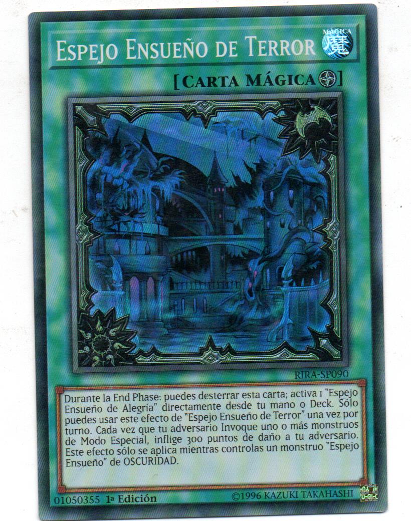 Dream Mirror of Terror (Español) carta yugi RIRA-SP090 Super Rare