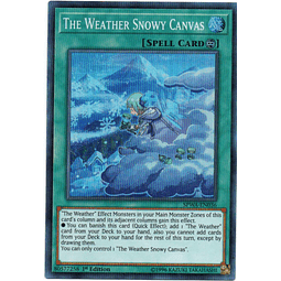 The Weather Snowy Canvas carta yugi SPWA-EN036 Super Rare