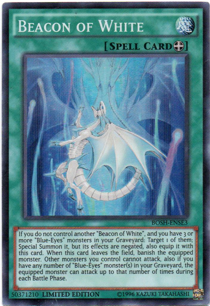 Beacon of White carta yugi BOSH-ENSE3 Super Rare