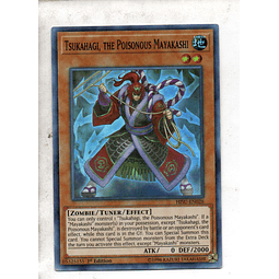 Tsukahagi, the Poisonous Mayakashi carta yugi HISU-EN028 Super Rare