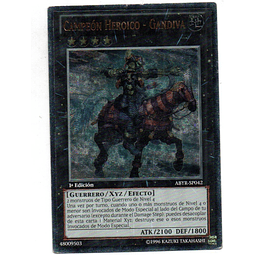 Heroic Champion - Gandiva (Español) carta yugi ABYR-SP042 Ultra Rare
