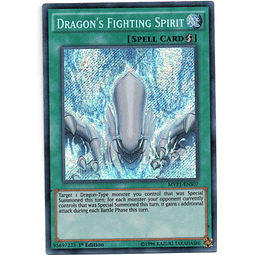 Dragon's Fighting Spirit carta yugi MVP1-ENS07 Secret Rare