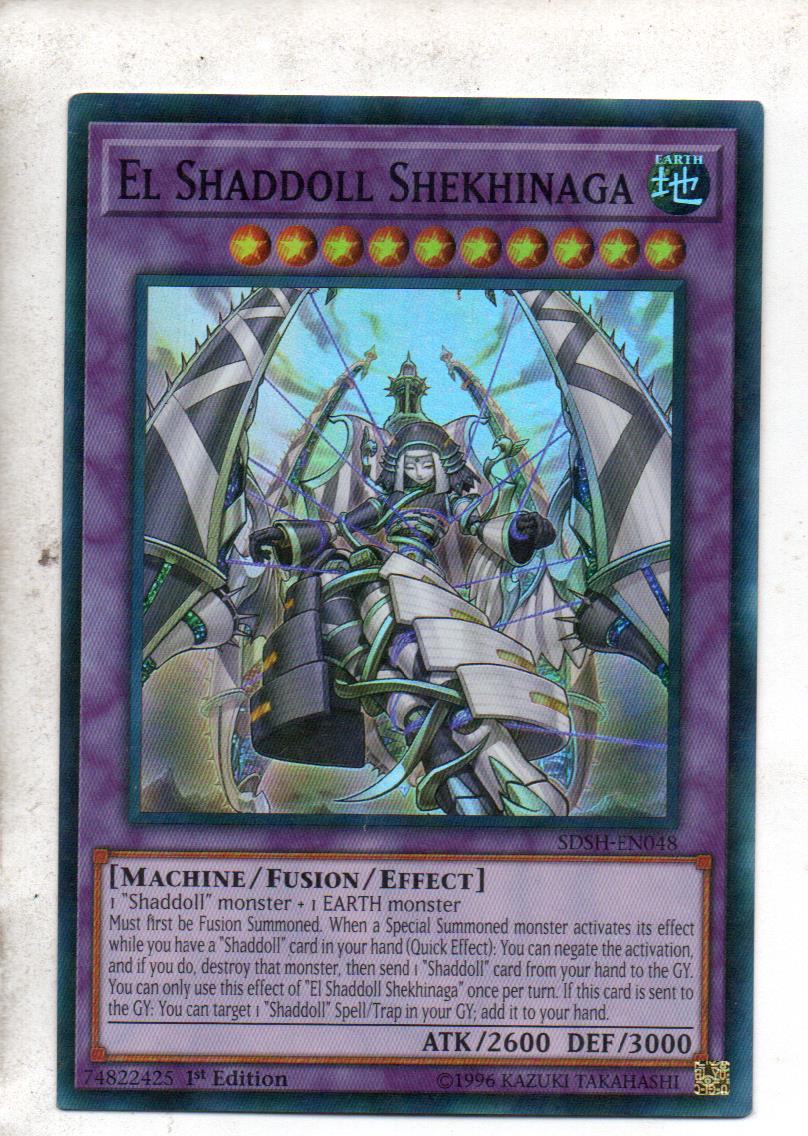 El Shaddoll Shekhinaga carta yugi SDSH-EN048 Super Rare