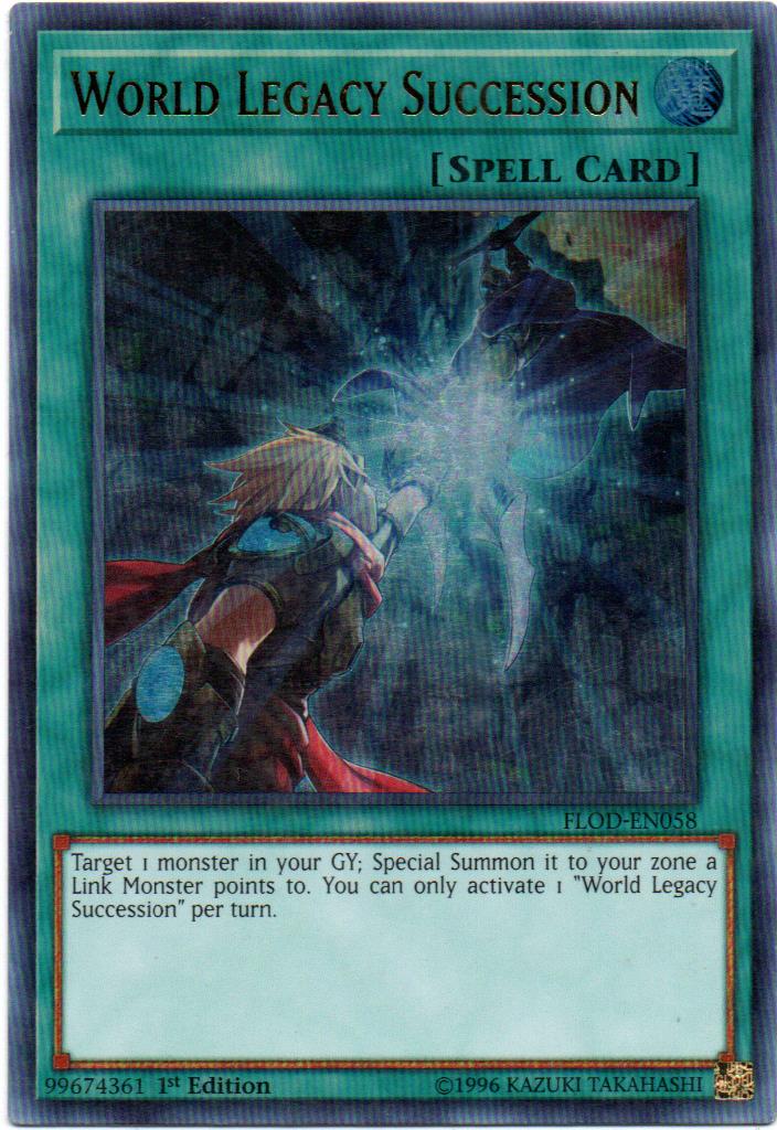 World Legacy Succession carta yugi FLOD-EN058 Ultra Rare