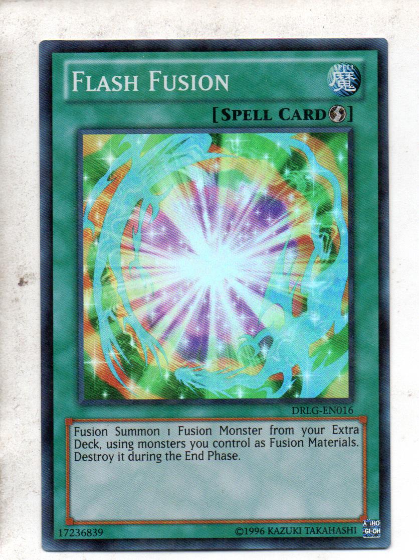 Flash Fusion carta yugi DRLG-EN016 Super Rare
