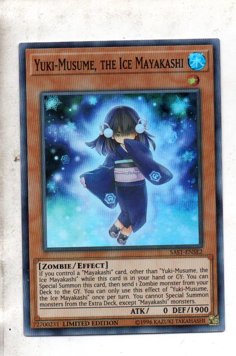 Yuki-Musume, The Ice Mayakashi carta yugi SAST-ENSE2 Super Rare
