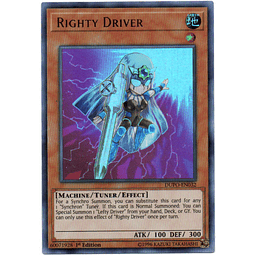 Righty Driver  carta yugi DUPO-EN032 Ultra Rare
