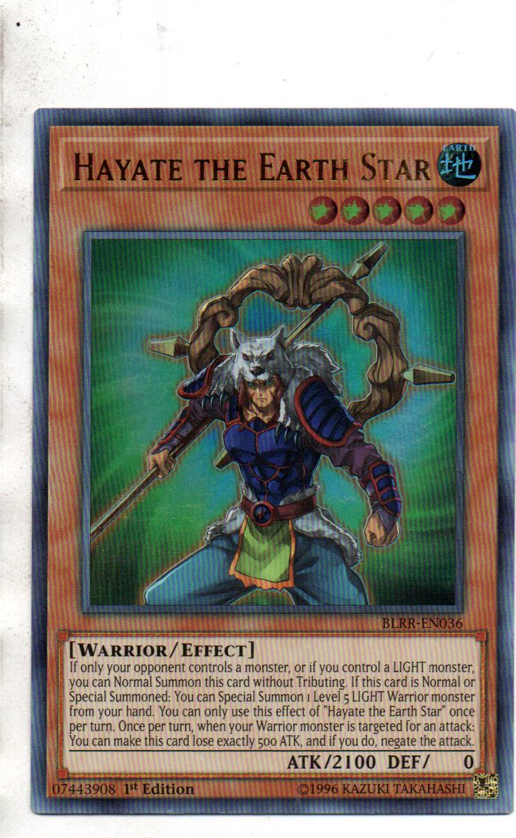 Hayate The Earth Star carta yugi BLRR-EN036 Ultra Rare