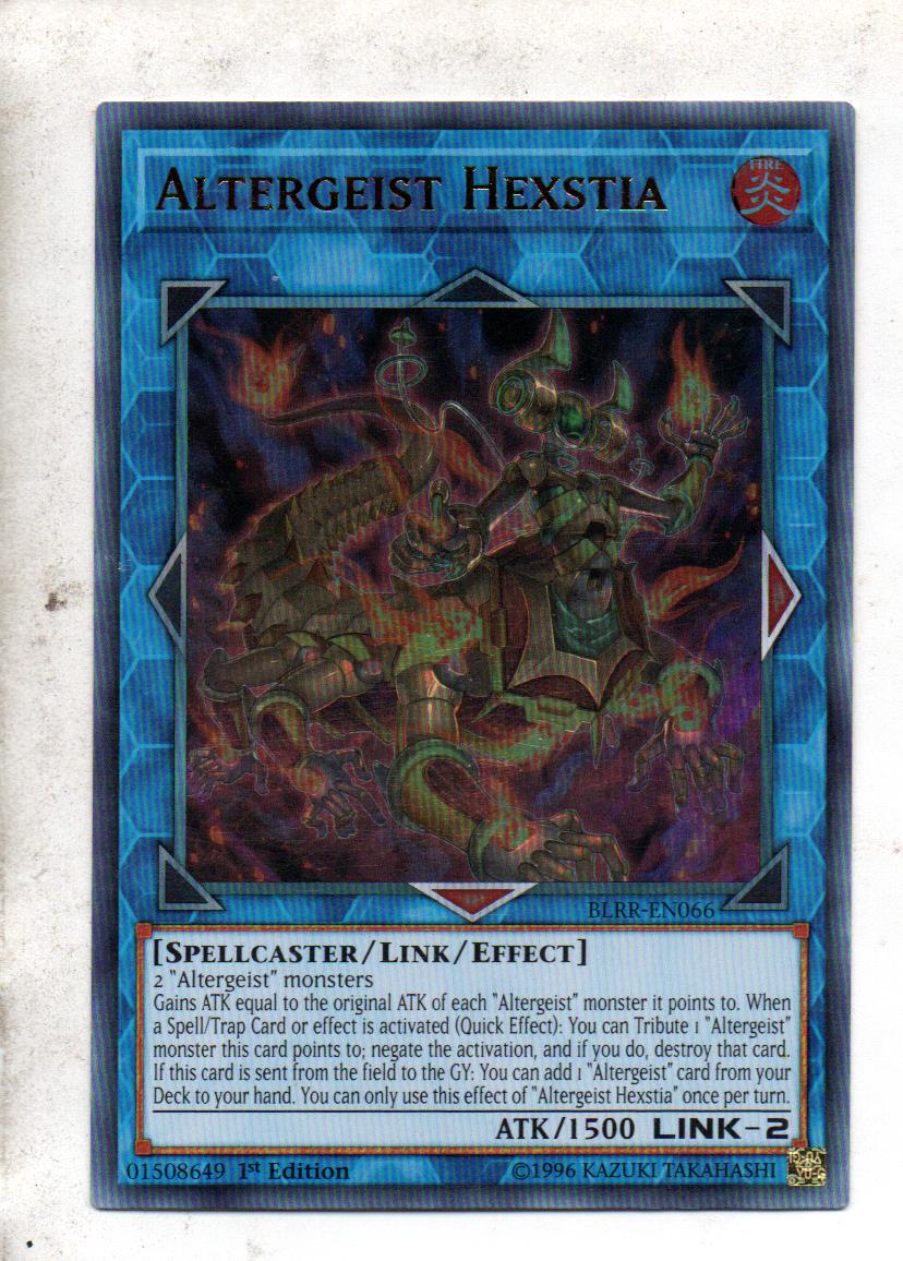 Altergeist Hexstia carta yugi BLRR-EN066 Ultra Rare